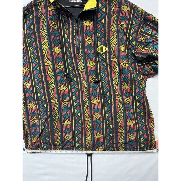 Vintage Men’s GOTCHA Surf Jacket Windbreaker 1/4 Zip Large RARE 90s Geometric - Picture 11 of 15